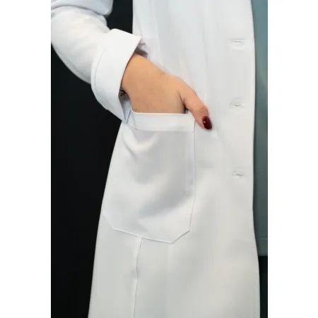 Fartuch medyczny MEDI TEDDY - BENISSA PURE WHITE - BIAŁY